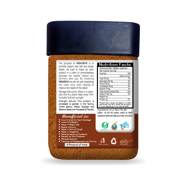 Organic Arjun Bark Powder